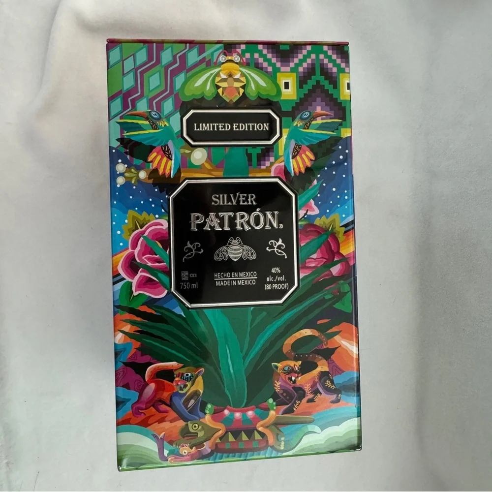 Patron Silver‎ Tequila Tin Box Limited Edition For 750 ml Bottle Collectors
